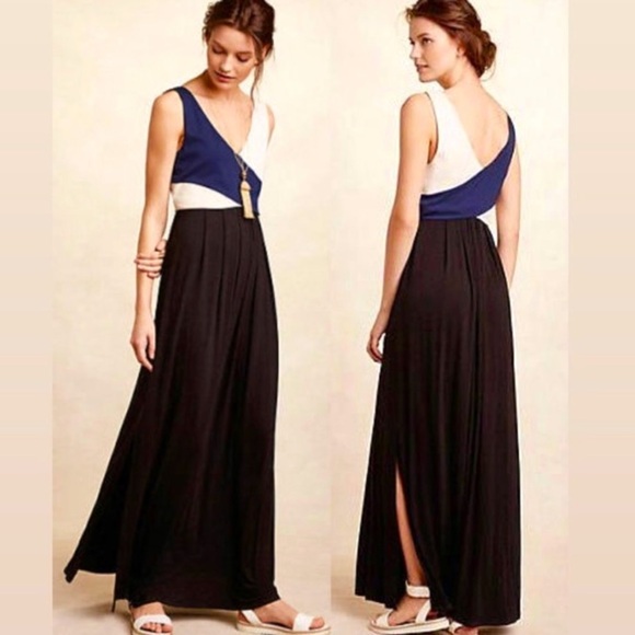 “MAEVE” Anthropologie Elysian Colorblock Maxi Dress - Picture 1 of 16